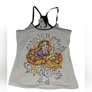 Womens Disney White Rapunzel Tank Top, Medium, NWT!!!
